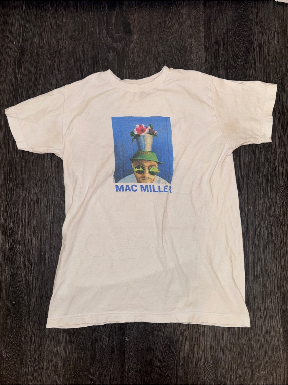 Graphic White Short-Sleeve Tee Mac Miller T-Shirt Usef